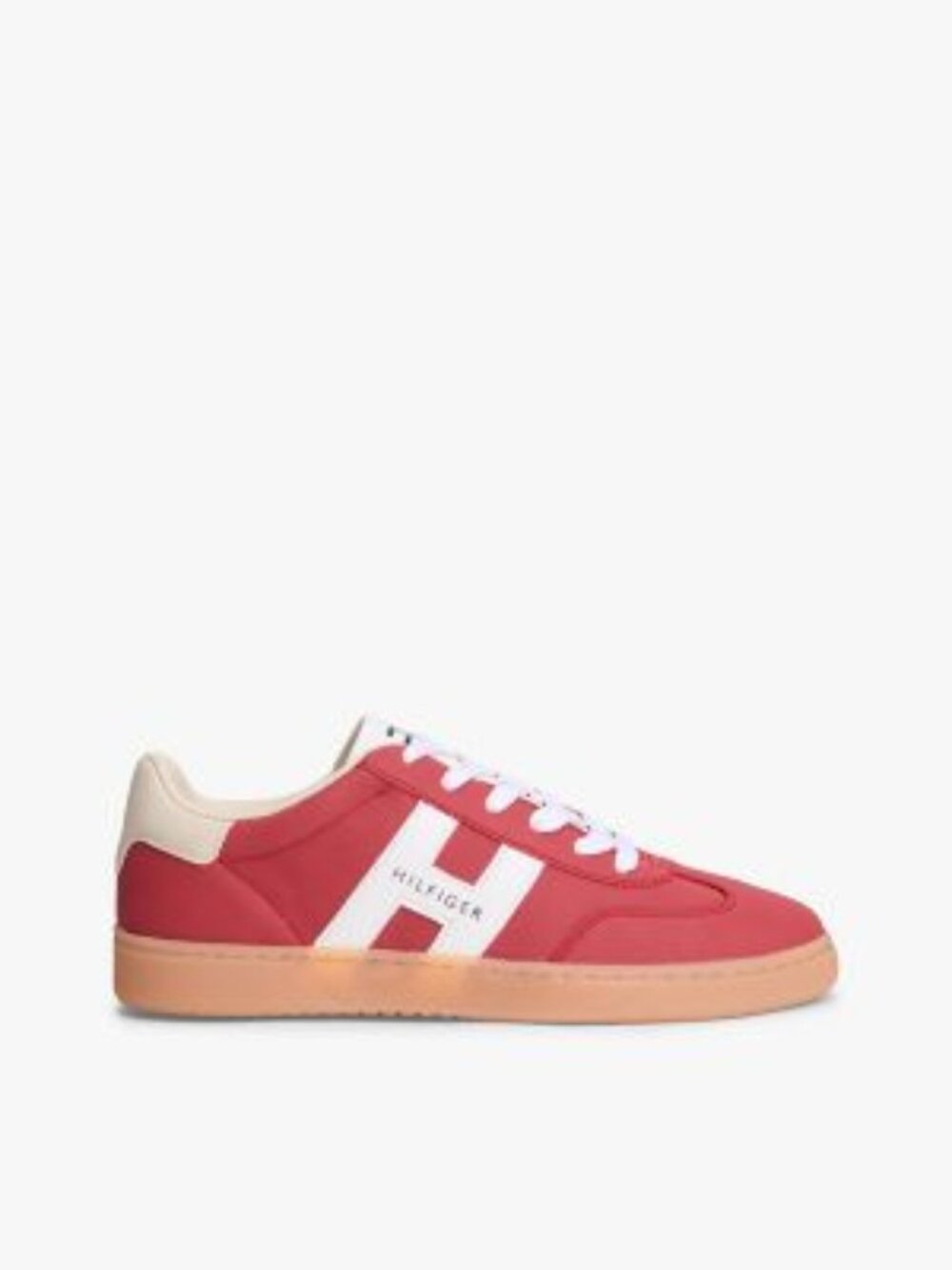 TOMMY HILFIGER Women's Celmi Lace-Up Fashion Sneakers Red Size 7